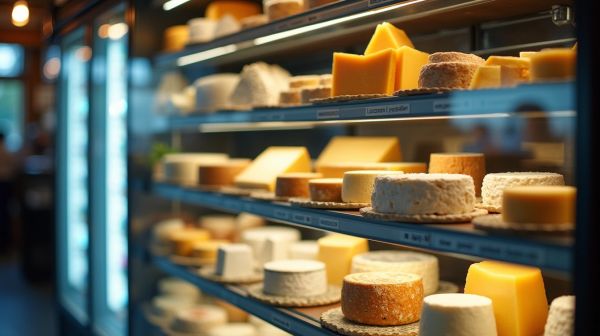 Vitrine réfrigérée en fromagerie : température et présentation