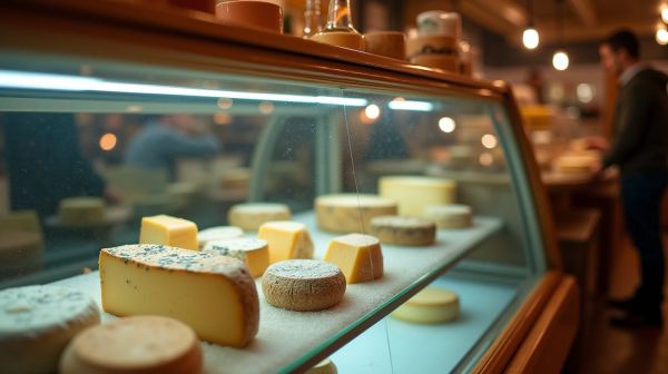 Vitrine réfrigérée en fromagerie : température et présentation