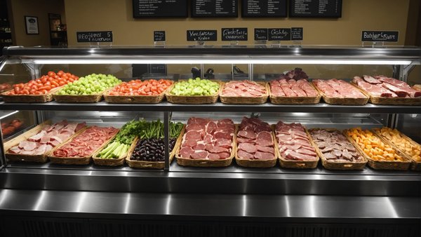 Vitrine boucherie réfrigérée - charcuterie - traiteur : efficacité et qualité
